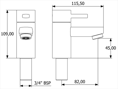Bath Taps (Pair, Chrome). additional image