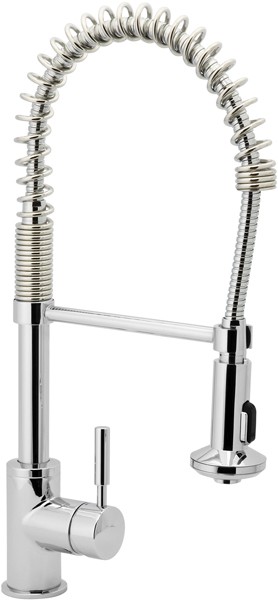 Slinky Kitchen Tap With Pull Out Rinser (Chrome). additional image