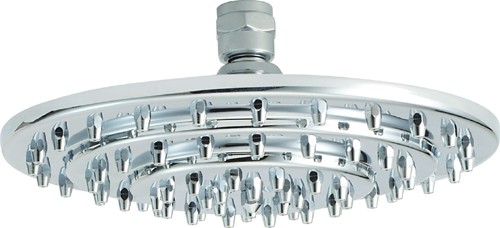 8" Shower Head With Swivel Joint (Chrome). additional image