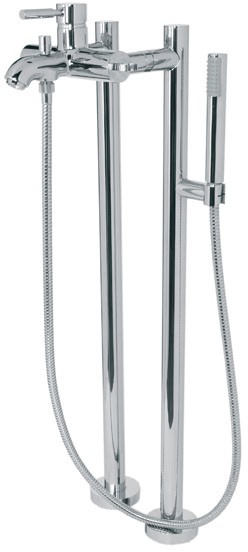 Bath Shower Mixer With Stand Pipes And Shower Kit. additional image