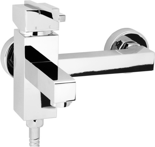 Wall Mounted Bath Shower Mixer Tap With Shower Kit. additional image