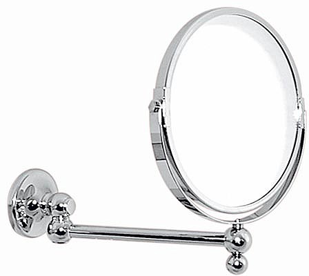 Swivel-Arm Shaver Mirror. 195mm round (Chrome). additional image