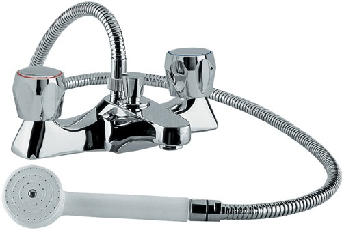 Bath Shower Mixer With Shower Kit (Chrome) additional image