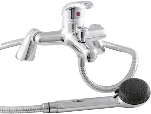 Bath Shower Mixer With Shower Kit (Chrome, Single Lever) additional image