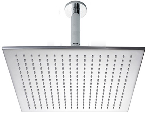 Extra Large Square Shower Head & Arm (400x400mm). additional image