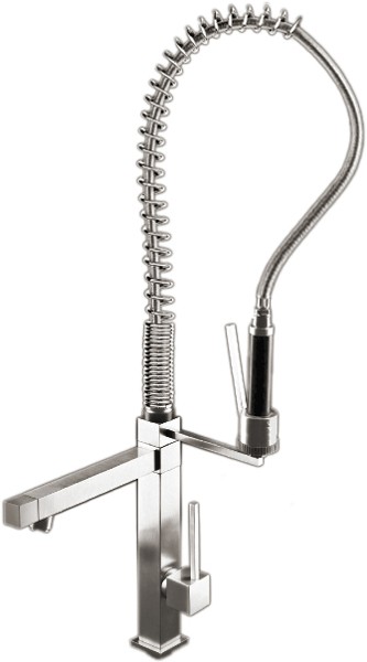 Professional Kitchen Tap With Rinser And Swivel Spout. 750mm High. additional image