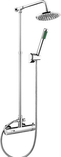 Thermostatic Bar Shower Valve Set With Round Head. additional image