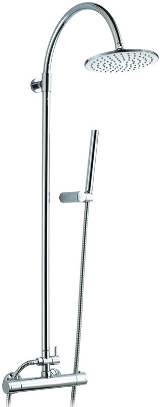 Thermostatic Shower Set With Valve, Riser And Round Head. additional image