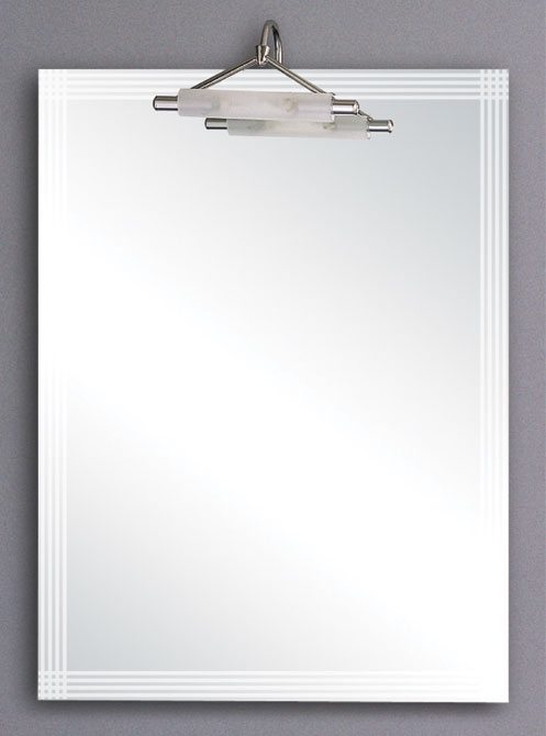 Kinsale illuminated bathroom mirror.  Size 600x800mm. additional image