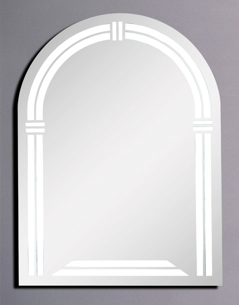Trafford backlit illuminated bathroom mirror.  Size 600x800mm. additional image