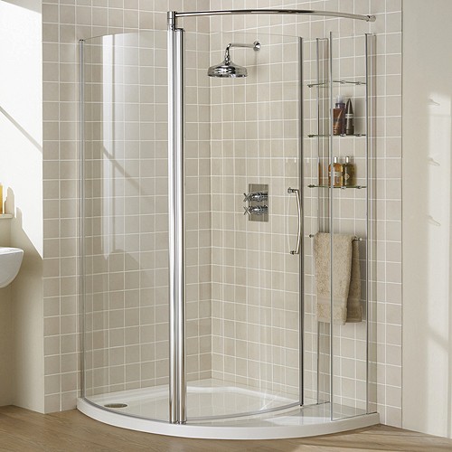 Right Hand 1255x965 Compartment Shower Enclosure & Tray. additional image