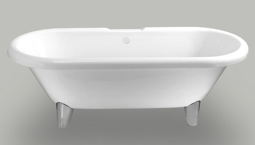 Windsor double ended roll top bath with modern feet. 1700mm. additional image