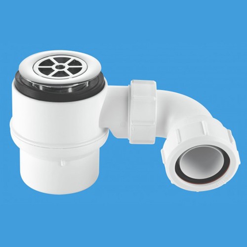 1 1/2" x 50mm Water Seal Shower Trap, 70mm Flange. additional image