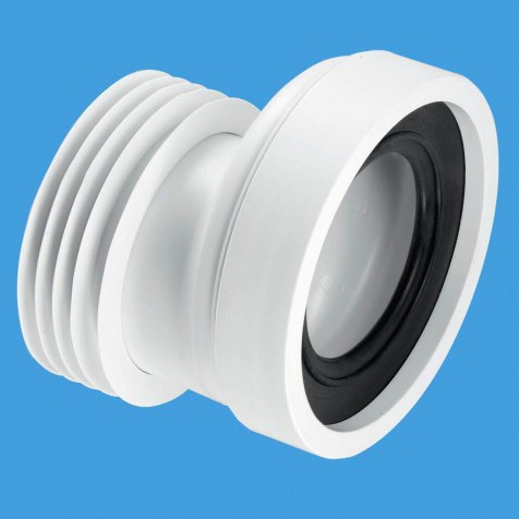 WC 4"/110mm Offset Rigid Toilet Pan Connector. additional image
