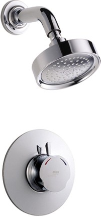 Concealed Thermostatic Shower Valve & Shower Head (Chrome). additional image