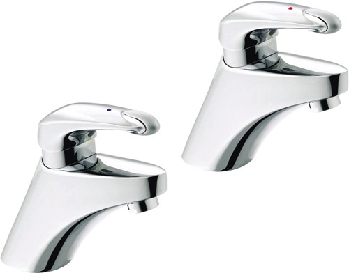 Bath Taps (Pair, Chrome). additional image