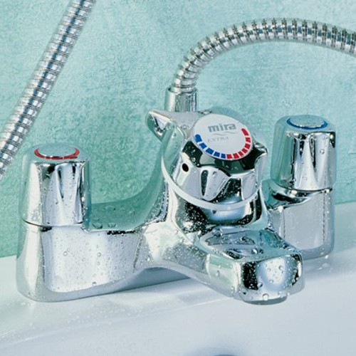 Thermostatic Bath Shower Mixer Tap (Chrome). additional image