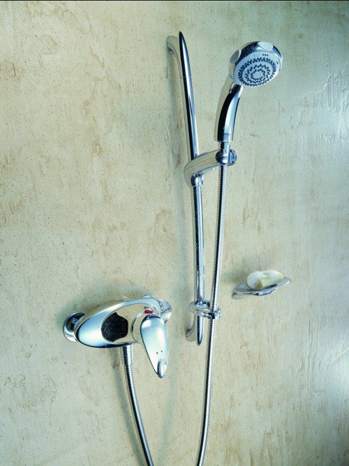Exposed Shower Kit with Slide Rail. additional image