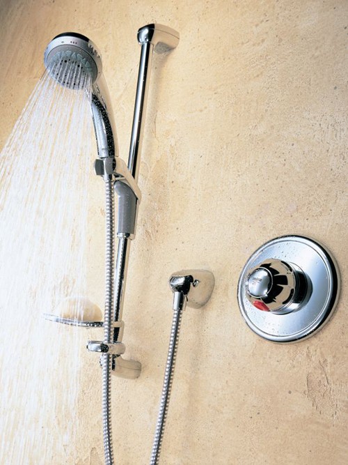 415 Concealed Shower Kit with Slide Rail in Chrome. additional image