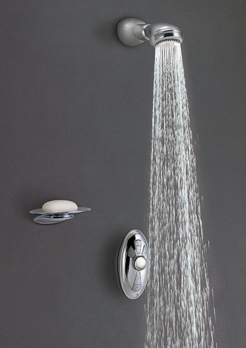 Thermostatic Exposed Digital Shower Kit with Fixed Head & Pump. additional image