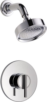 Concealed Thermostatic Shower Valve & Shower Head (Chrome). additional image