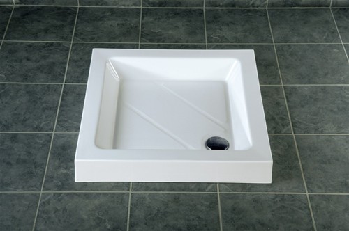 Stone Resin Square Shower Tray. 700x700x110mm. additional image