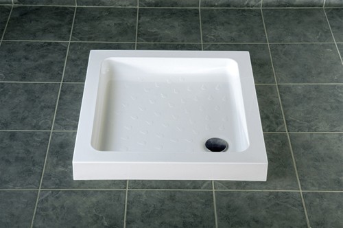 Acrylic Capped Square Shower Tray. 760x760x80mm. additional image