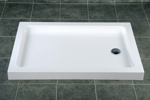 Acrylic Capped Rectangular Shower Tray. 1200x800x80mm. additional image
