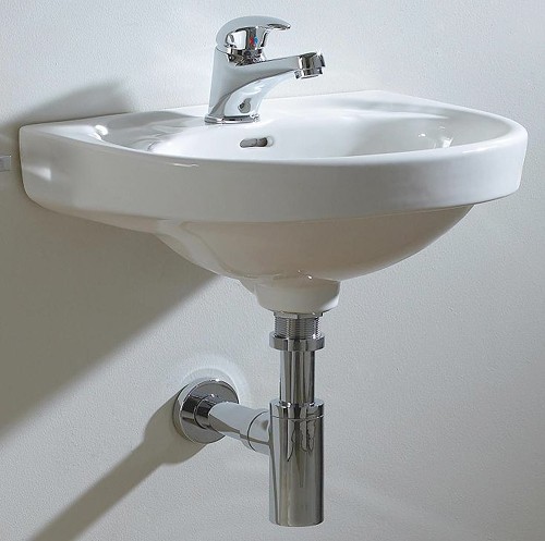 Wall Hung Basin (1 Tap Hole). 410x320mm. additional image