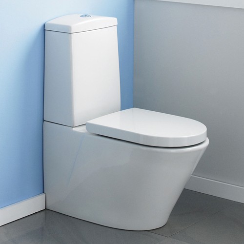 Solace Toilet With Push Flush Cistern & Soft Close Seat. additional image