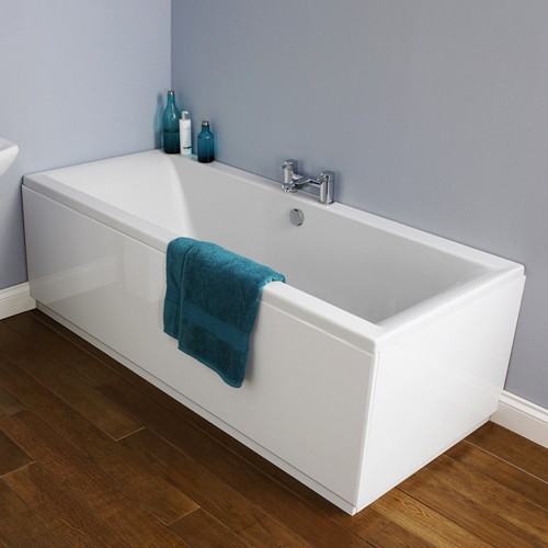 Asselby Double Ended Acrylic Bath & Panels. 1700x700mm. additional image