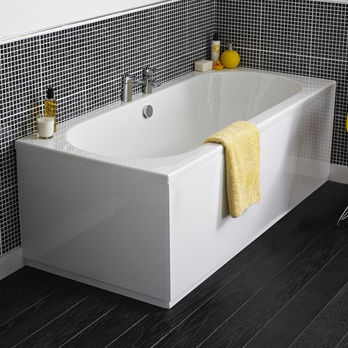 Otley Double Ended Acrylic Bath & Panels. 1700x700mm. additional image