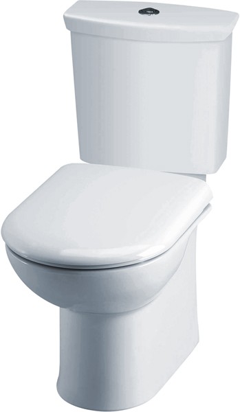Otley Toilet With Push Flush Cistern & Soft Close Seat. additional image