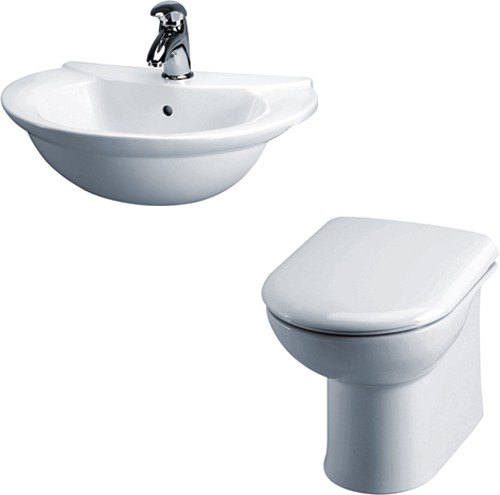 Otley Suite With Back To Wall Pan, Seat, Recessed Basin. additional image