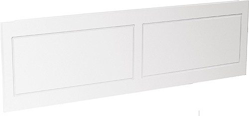 1800mm modern bath side panel in white. additional image