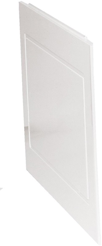 800mm modern bath end panel in white. additional image