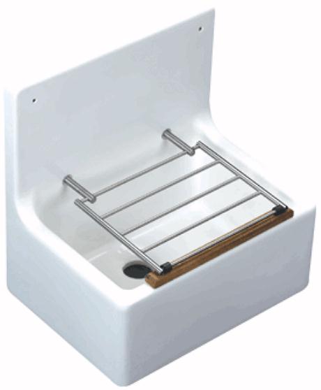High Back Cleaners Sink.  20x15x9x21" additional image