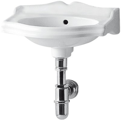 2 Tap Hole Wall Hung Cloakroom Basin. 375 x 280mm. additional image