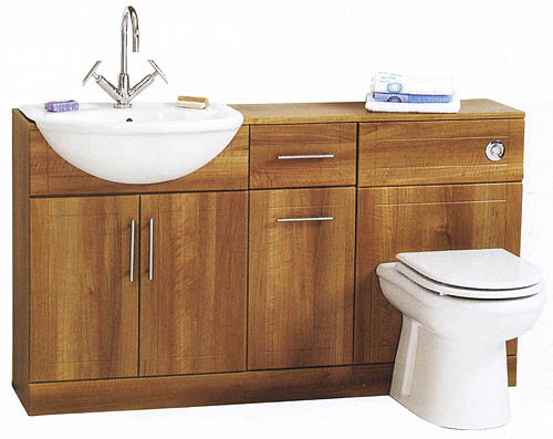 Deluxe cherry bathroom furniture suite.  1400x810x300mm. additional image