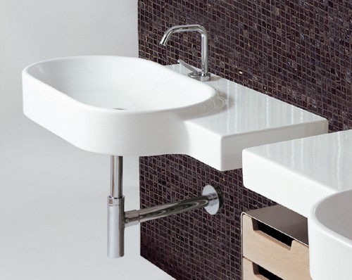 1 Tap Hole Oval Wall Hung Basin. 880 x 500mm. additional image