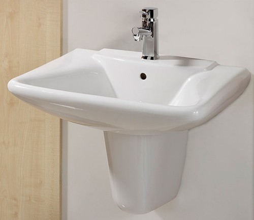 1 Tap Hole Basin with Semi Pedestal. additional image