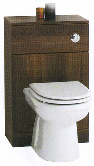 Monte Carlo complete back to wall toilet set in wenge. additional image