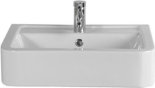 Free Standing Basin (1 Tap Hole).  Size 580x460mm. additional image