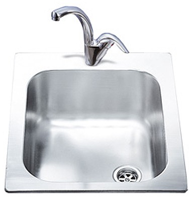 1.0 Bowl Rectangular Stainless Steel Single Inset Sink. additional image