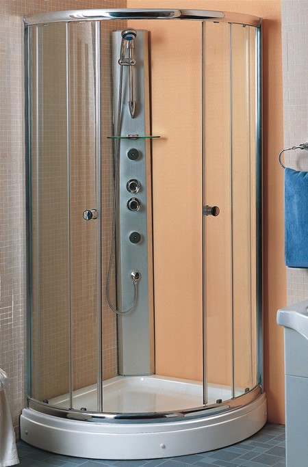 950x950 Quadrant shower enclosure with shower tray. additional image