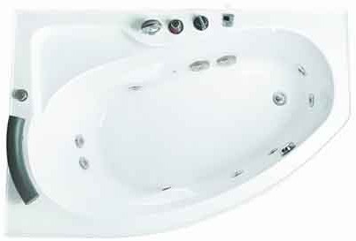 Deluxe Whirlpool Bath.  Right Hand. 1500x1000mm. additional image