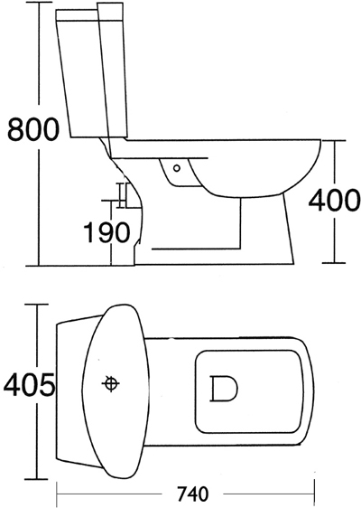 Square designer four piece bathroom suite with 1 tap hole basin. additional image