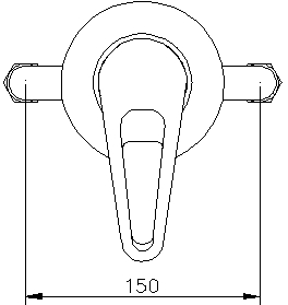 Manual single lever shower valve, concealed or exposed. additional image