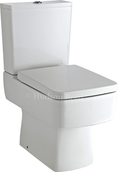 Square Toilet With Dual Push Flush & Top Fix Seat. additional image