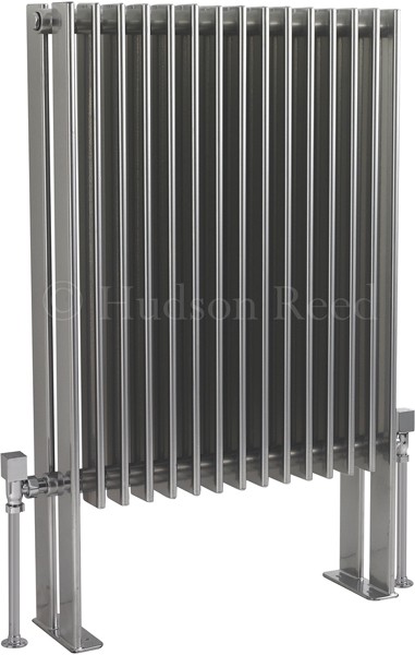 Fin Floor Mounted Radiator (Silver). 570x900mm. additional image